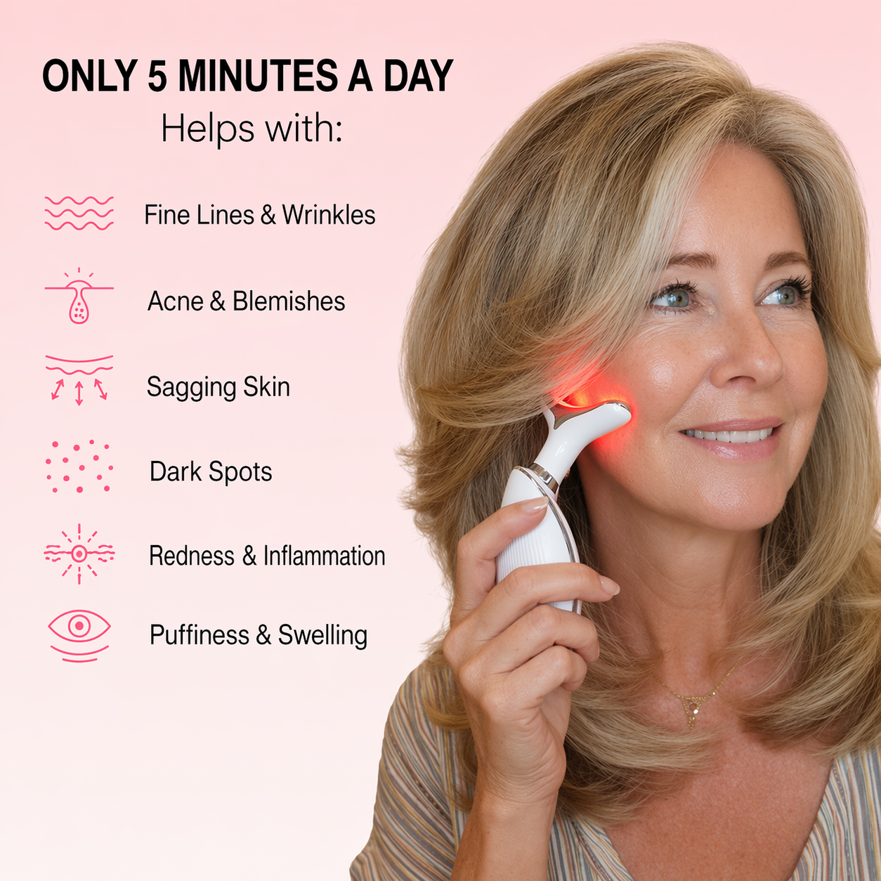 Skinvest 7-LED Facial & Neck Device