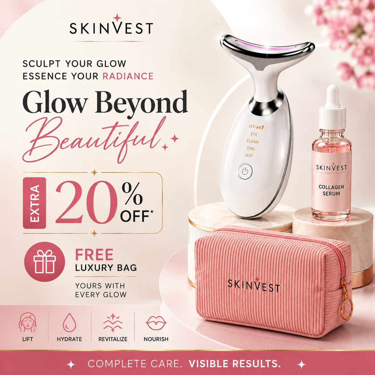 Skinvest 7-LED Facial & Neck Device